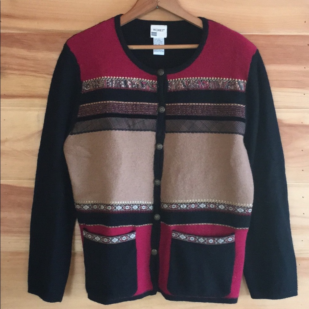 100 % Wool Cardigan